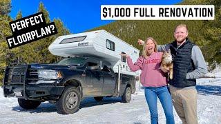 Full Tour of Our Completely Renovated TRUCK CAMPER! Perfect Layout for FULL TIME Living! Lance 815