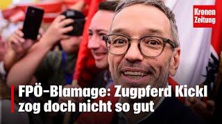 FPÖ-Blamage: Zugpferd Kickl zog doch nicht so gut | krone.tv NEWS