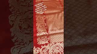 Pure Banarasi Silk Katan Silk Handloom Made With Kaduwa Butti Work With Silk Trade Mark