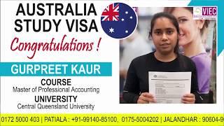 Australia Study Visa | Gurpreet Kaur | VIEC - Best Australia Study Visa Consultant in Chandigarh