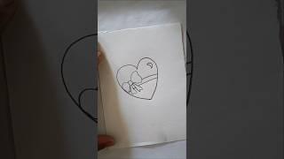 Easy Heart Drawing ️#arts #artclasses#drawingidea #beginnerarttips#shorts