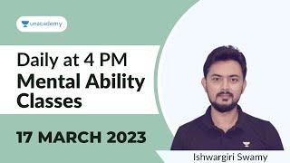 ಸರಳ ವಿಧಾನದಲ್ಲಿ ಮಾನಸಿಕ ಸಾಮರ್ಥ್ಯ | Mental Ability | Ishwargiri Swamy | Unacademy Kannada