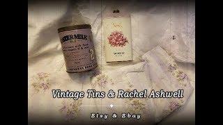 Vintage Tins & Rachel Ashwell #rachelashwell #etsy #shabbychic