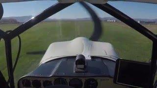 Takeoff and landing at Frazier Lake Airpark