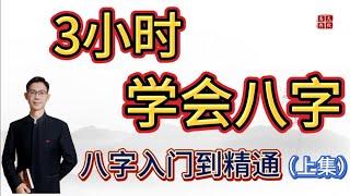 《3小时学会八字》(上) | 八字学习基础入门到精通教学 | 八字教学课程 |轻松学习八字