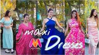 Under 500 Huge myntra Long dress haul | myntra Maxi, Midi dress haul | Huge sale| Charchita Sarma