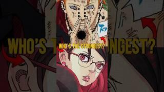 BETWEEN THESE TWO TECHNIQUES, WHICH ONE HAS THE MOST MASSIVE DAMAGE OUTPUT? #animeshort #sarada