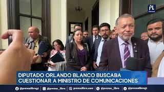 Diputado de Vos señala de corrupción a ministro de Comunicaciones, Félix Alvarado