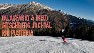 ️ Talabfahrt 4 (Red) Gitschberg Jochtal, Rio Pusteria, 12.2024, 4K