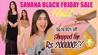 Spent Rs 20000 in Savana Black Friday Sale #haul #fashion