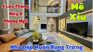 Tuyệt phẩm nhà đẹp 5 lầu thang máy 6 phòng ngủ ! Thiết kế hiện đại đẹp Muốn Rụng Trứng tại Gò Vấp