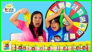 3 Color Slime Challenge Mystery Wheel!!!!