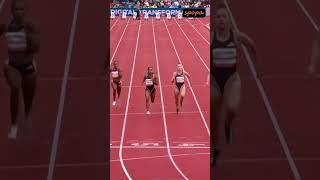 Celera BARNES ️️ 100m Final — 11.19 #shorts #athletics #viral