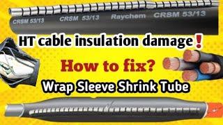 ht cable joint | insulation damage | how to fix zipper Sleeve | @Waseem4259Official #ht_cable