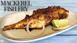 Mackerel Fish Fry Recipe/ Easy & Tasty Sea Fish Fry/ Masala Fish Fry/ FRIED MACKEREL/ KMZ