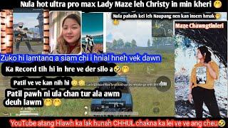 Lady Maze Christy Leh Sangtea ten min kheri  | Pubg Mizo Funny #51| BGMI