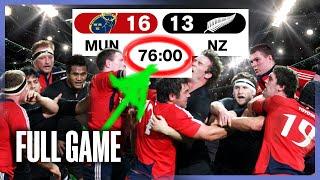 Haka performed AGAINST the All Blacks? LATE GAME DRAMA: All Blacks v Munster 2008 | FULL GAME