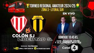 TORNEO REGIONAL - ZONA 3 - COLÓN SJ VS LIBERTAD S. - FECHA 3