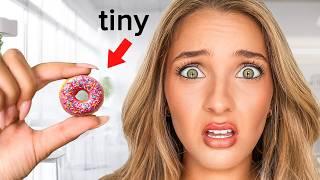 Surviving Eating Only TINY Foods For 100 Hours!