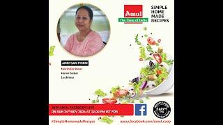 Chef Narinder Kaur, Episode 8893 #SimpleHomemadeRecipes Facebook Live