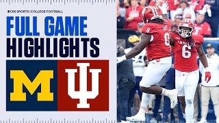 No. 8 Indiana vs Michigan: FULL GAME HIGHLIGHTS | Big Ten on CBS