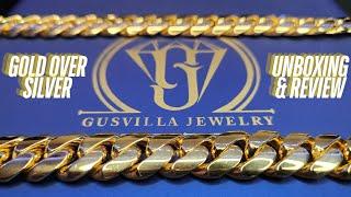 Best Goldplated Chain in the Game! Gus Villa Jewelry Gold Over Silver Miami Cuban Link!