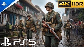 (PS5) D-DAY: 1944 Town Turned Graveyard | Realistic ULTRA Graphics Gameplay [4K HDR] Call of Duty