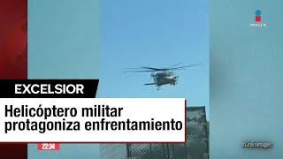 Helicóptero de la Marina se enfrenta a balazos con un convoy armado en Sinaloa