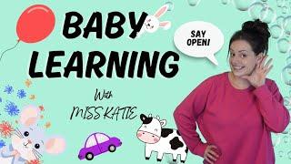 Baby Learning With Miss Katie - First Words, Bubbles and Nursery Rhymes for Babies - Toddler Videos