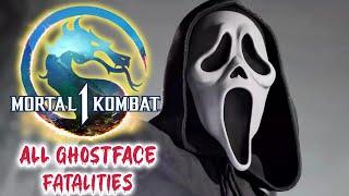 How to do ALL Scream / Ghostface BRUTAL FATALITIES - Mortal Kombat 1