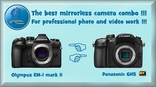 The best mirrorless camera combo on 2000$ price range !!! Panasonic GH5 and Olympus EM 1 mark II .