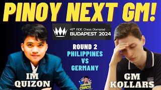 GRAND MASTER TITLE ABOT KAMAY NA NG PINOY! PINILIT SA ENDGAME! Kollars vs Quizon! Olympiad 2024