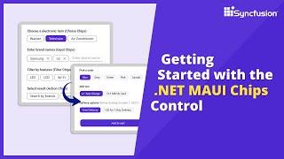 Getting Started with the .NET MAUI Chips Control