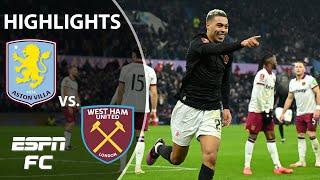  LATE HEROICS  Aston Villa vs. West Ham | FA Cup Highlights | ESPN FC