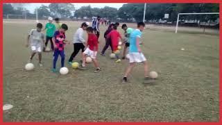 Evening Practice Session by Children at Guru Nanak Sports Club, Bilga