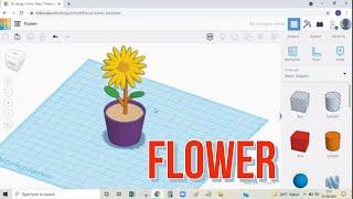 TINKERCAD - DRAWING FLOWER TUTORIAL