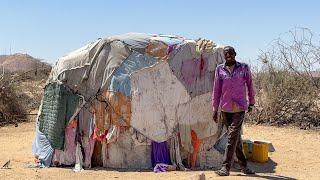 African Camel Market and Life in Rag Houses in the Desert in Somalia / 536