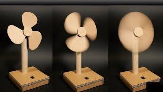 How to make an electric Cardboard table fan |very easy DIY at Home