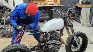 Custom Street Tracker из Shineray xy250gy-6c. Серия 3