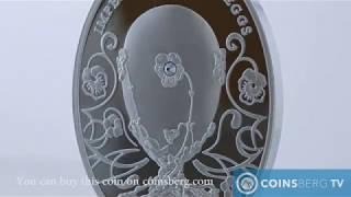 Coinsberg TV: 2011 Niue $2 ‘Pansy Egg’ of Imperial Faberge Eggs silver Proof with Zircons – Video