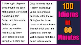 100 The Most Common Idioms in 60 Minutes | C1 C2 Level English