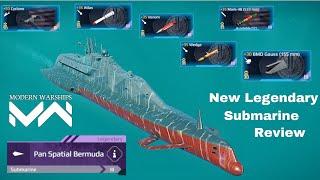 Modern Warships Pan Spatial Bermuda - New Submarine Review & Gameplay