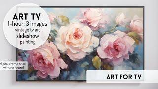 Tv Frame Art Screensaver, Modern Art Slideshow, Floral Art Painting, Beautiful Background Painting