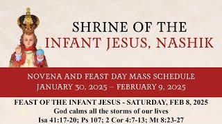 Feast Day || English Mass & Novena || 08 February 2025 || Infant Jesus Shrine Nashik || 7pm ||