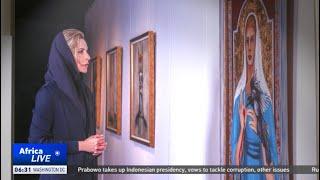 Moscow exhibits Gaddafi daughter's art to remember her father