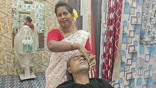 Face Massage For Men | Face Massage By Lady Barber 