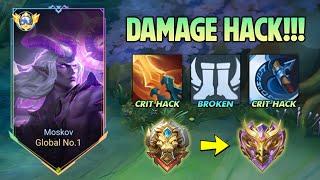 FINALLY!! BEST MOSKOV FULL CRITICAL BUILD FOR DAMAGE HACK IS HERE! (99.9% BROKEN!!) - MLBB