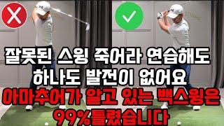 아마추어가 알고 있는 백스윙은 99% 틀렸어요. 정확히 알고 연습하면 골프인생 역전 합니다.[구독자 구출하기 레슨 EP.4]