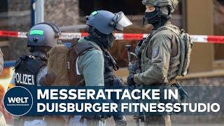 MESSERATTACKE in Duisburger Fitnessstudio: Mehrere Schwerverletzte - Täter auf der Flucht