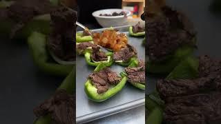 Philly Cheesesteak Bites! Bite-sized Philly magic, with a fresh veggie twist  #friedcheese #cheese